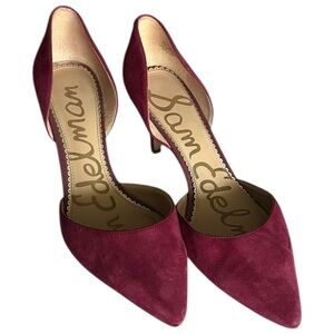 Sam Edelman | Suede Telsa D’Orsay Pointed Toe Heels in Sz 10 EUC